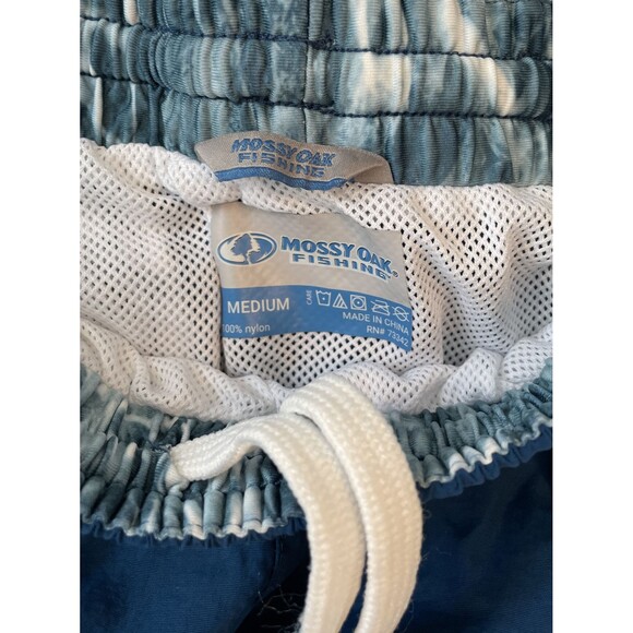 Mossy Oak Men's Swimming Trunks Deep Sea Blue Quick Dry Shorts - Size M - Picture 2 of 4